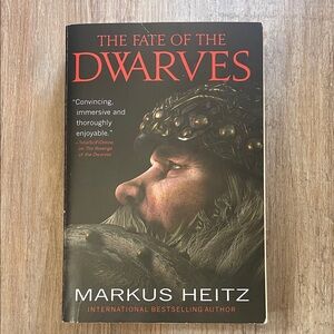 The Fate of the Dwarves by Markus Heitz - Dark Red & Black Cover